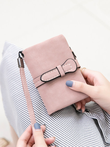 Γυναικείο πορτοφόλι με τσέπη για κέρματα από faux δέρμα