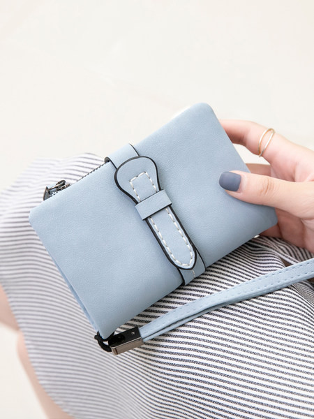 Γυναικείο πορτοφόλι με τσέπη για κέρματα από faux δέρμα