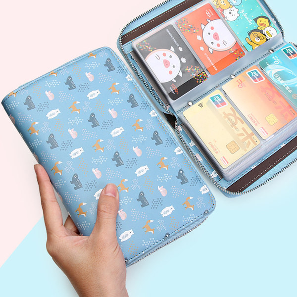 Γυναικείο πορτοφόλι με απλικέ χρώμα και φερμουάρ σε διάφορα χρώματα