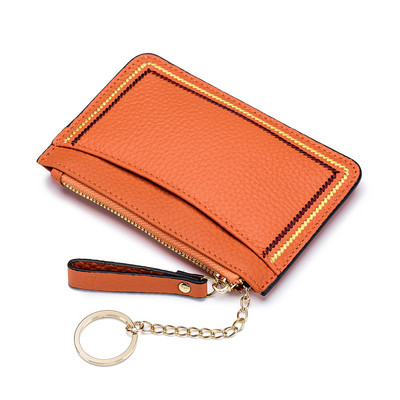 Γυναικείο έκο δερμάτινο πορτοφόλι με φερμουάρ και χώρο εγγράφων