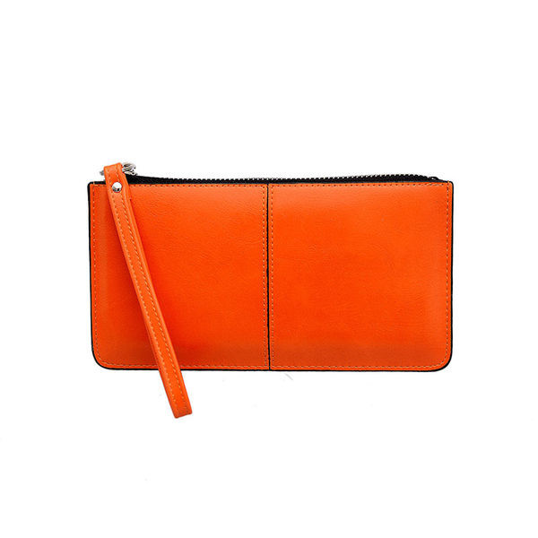 Γυναικείο πορτοφόλι με πολλά διαμερίσματα με φερμουάρ και λαβή