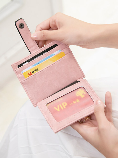 Γυναικείο πορτοφόλι για οικολογικά δερμάτινα έγγραφα με μεταλλική στερέωση