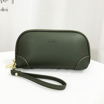 Γυναικείο έκο δερμάτινο πορτοφόλι με επιγραφή και λαβή