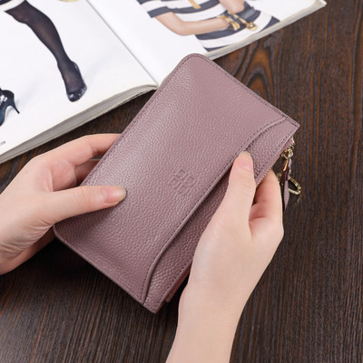 Γυναικείο έκο δερμάτινο πορτοφόλι με φερμουάρ-δύο μοντέλα