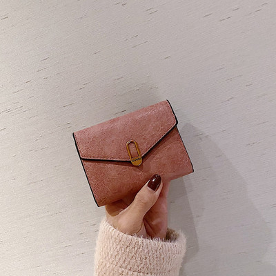 Γυναικείο μίνι πορτοφόλι με μεταλλική στερέωση - διάφορα χρώματα