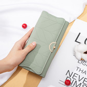 Μεγάλο γυναικείο έκο δερμάτινο πορτοφόλι σε διάφορα χρώματα