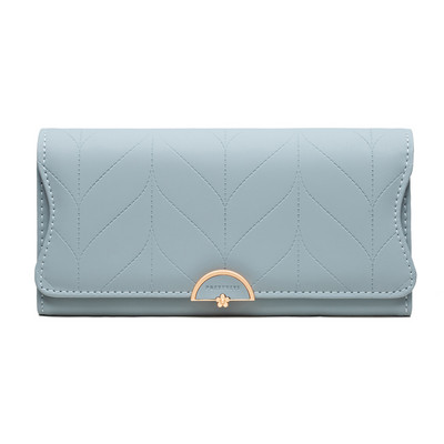 Μεγάλο γυναικείο έκο δερμάτινο πορτοφόλι σε διάφορα χρώματα