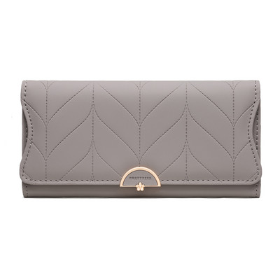 Μεγάλο γυναικείο έκο δερμάτινο πορτοφόλι σε διάφορα χρώματα