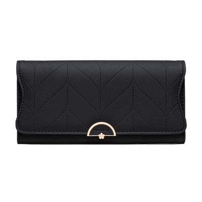 Μεγάλο γυναικείο έκο δερμάτινο πορτοφόλι σε διάφορα χρώματα