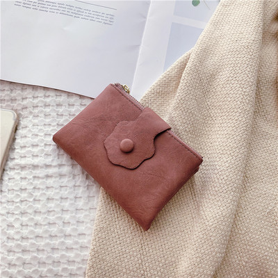 Γυναικείο έκο δερμάτινο πορτοφόλι με θήκη για κέρματα