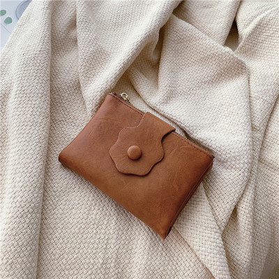 Γυναικείο έκο δερμάτινο πορτοφόλι με θήκη για κέρματα