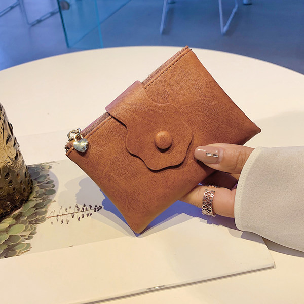 Γυναικείο έκο δερμάτινο πορτοφόλι με θήκη για κέρματα