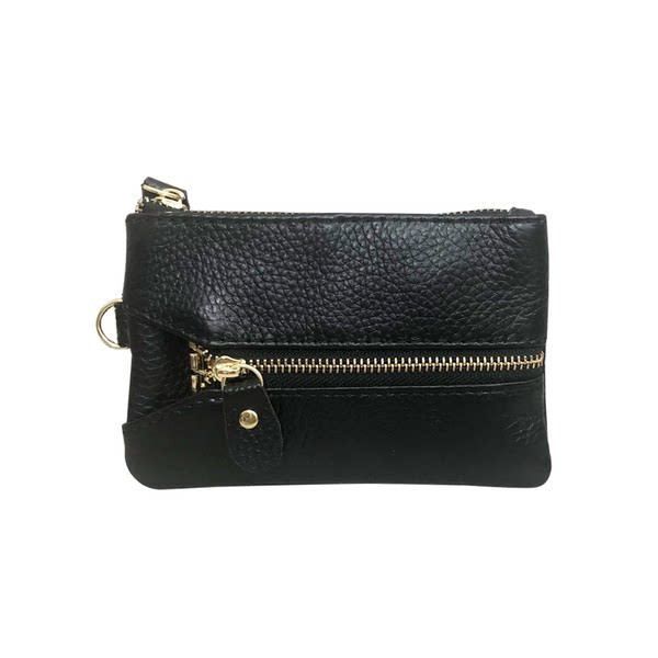 Γυναικείο έκο δερμάτινο πορτοφόλι με φερμουάρ και λαβή