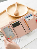 Jauna modeļa sieviešu maks ar monētu kabatu - mākslīgā āda