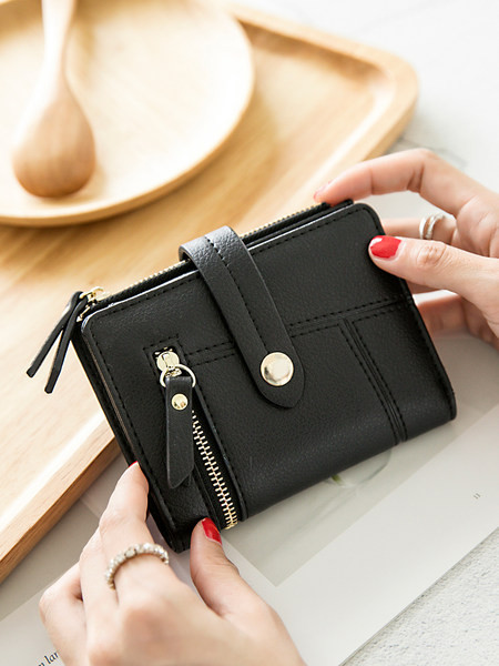 Jauna modeļa sieviešu maks ar monētu kabatu - mākslīgā āda