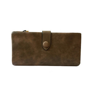 Γυναικείο πορτοφόλι με τσέπη με κέρματα και διαμερίσματα εγγράφων - έκο δέρμα