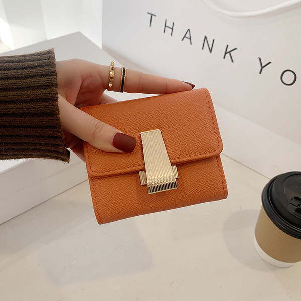 Γυναικείο μίνι έκο δερμάτινο πορτοφόλι με θήκες για κάρτες