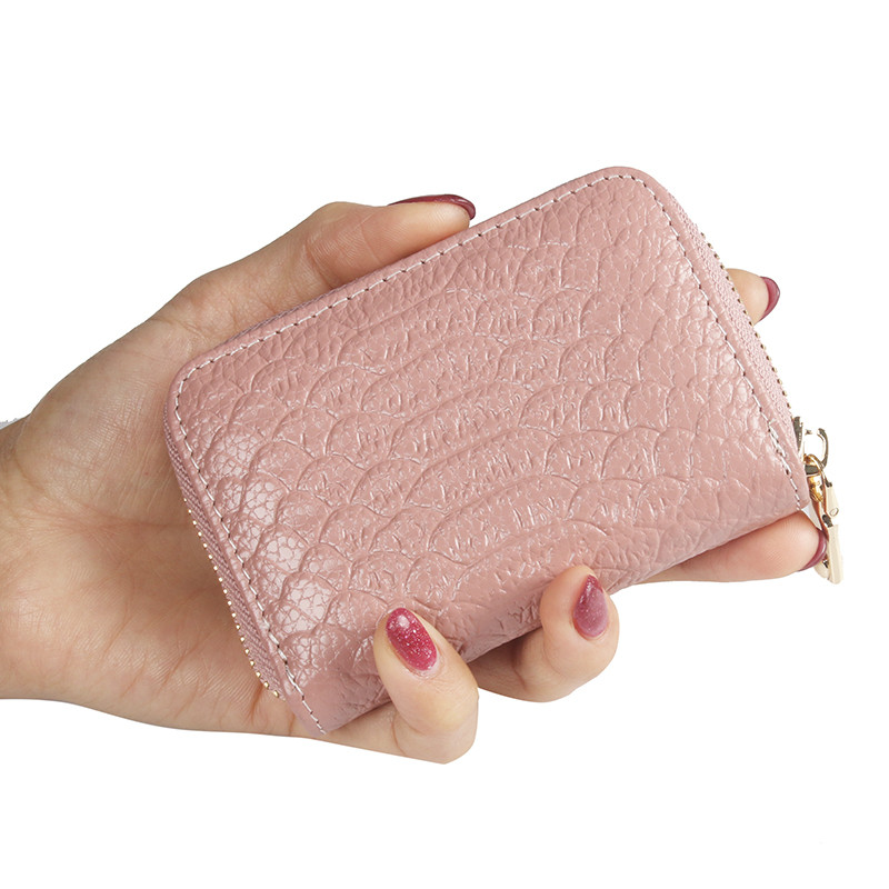 Έκο δερμάτινο πορτοφόλι μικρό γυναικέιο με φερμουάρ