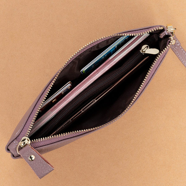 Γυναικείο πορτοφόλι από οικολογικό δέρμα με κοντή λαβή