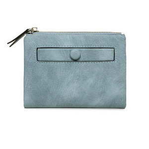 Γυναικείο μικρό πορτοφόλι με τσέπη για κέρμα και μεταλλικό κούμπωμα