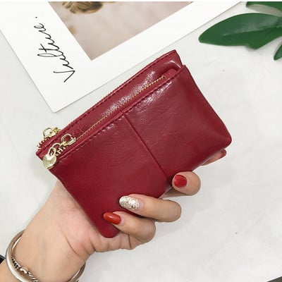 Γυναικείο έκο δερμάτινο πορτοφόλι με φερμουάρ