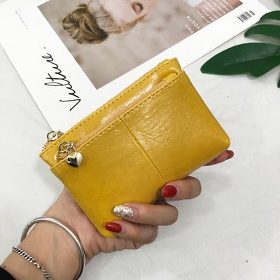 Γυναικείο έκο δερμάτινο πορτοφόλι με φερμουάρ