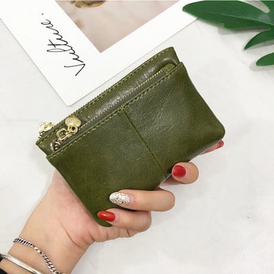 Γυναικείο έκο δερμάτινο πορτοφόλι με φερμουάρ