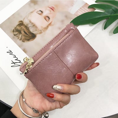 Γυναικείο έκο δερμάτινο πορτοφόλι με φερμουάρ