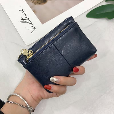 Γυναικείο έκο δερμάτινο πορτοφόλι με φερμουάρ