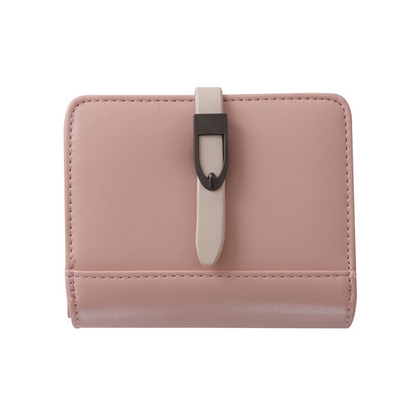 Γυναικείο πορτοφόλι με δερμάτινη αγκράφα