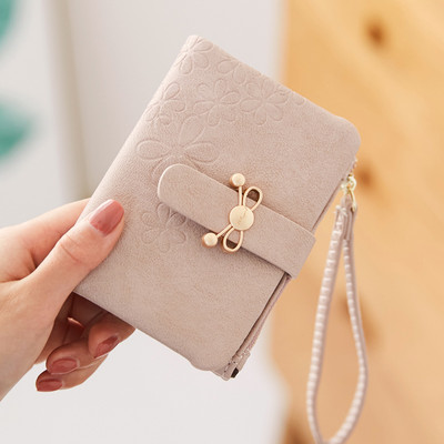 Γυναικείο πορτοφόλι με λαβή και κορδέλα