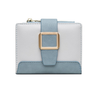 Νέο μοντέλο γυναικείο δερμάτινο πορτοφόλι με μεταλλική διακόσμηση σε διάφορα χρώματα