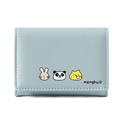 Sieviešu ādas maciņš ar aplikāciju dažādās krāsās