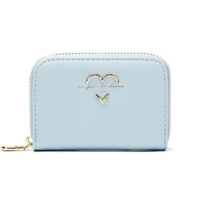 Sieviešu maks ar metāla rotājumu sirdi un rāvējslēdzēju