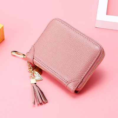 Γυναικείο μίνι πορτοφόλι με διαμερίσματα και φερμουάρ