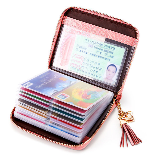 Γυναικείο μίνι πορτοφόλι με διαμερίσματα και φερμουάρ