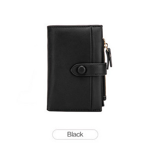 Πολυλειτουργικό γυναικείο πορτοφόλι κατασκευασμένο από faux δέρμα με μεταλλική στερέωση