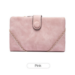 Γυναικείο πολυλειτουργικό πορτοφόλι με μεταλλική στερέωση - οικολογικό δέρμα