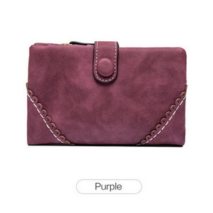 Γυναικείο πολυλειτουργικό πορτοφόλι με μεταλλική στερέωση - οικολογικό δέρμα