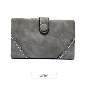 Γυναικείο πολυλειτουργικό πορτοφόλι με μεταλλική στερέωση - οικολογικό δέρμα