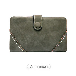 Γυναικείο πολυλειτουργικό πορτοφόλι με μεταλλική στερέωση - οικολογικό δέρμα