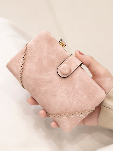 Γυναικείο πολυλειτουργικό πορτοφόλι με μεταλλική στερέωση - οικολογικό δέρμα