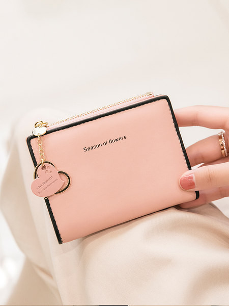 Μικρό πορτοφόλι από οικολογικό δέρμα με τσέπη για κέρματα και χαρτονομίσματα