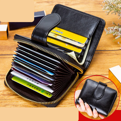 Γυναικείο πορτοφόλι από οικολογικό δέρμα με φερμουάρ και λαβή