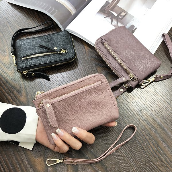 Γυναικείο έκο δερμάτινο πορτοφόλι με λαβή