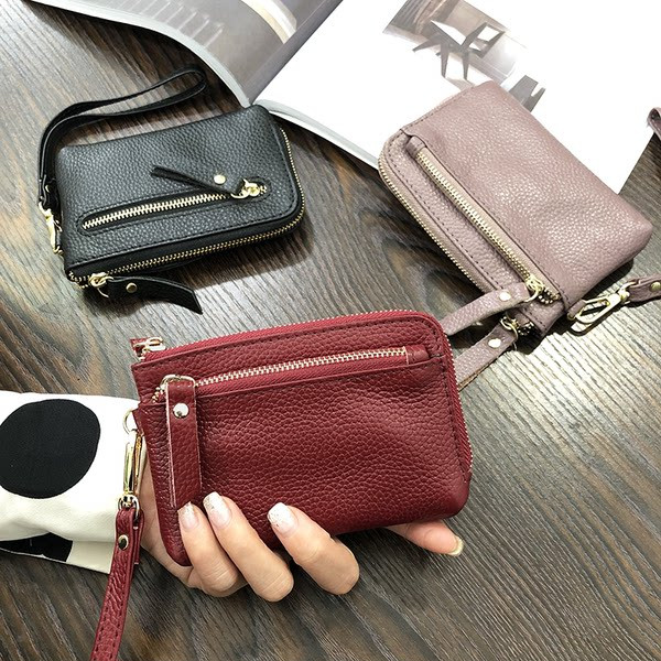 Γυναικείο έκο δερμάτινο πορτοφόλι με λαβή