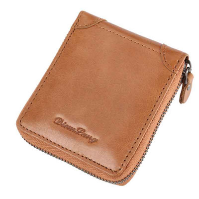 Sieviešu maks ar rāvējslēdzēju un vairākiem nodalījumiem no eko ādas