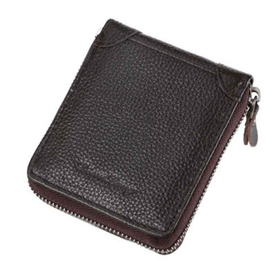 Sieviešu maks ar rāvējslēdzēju un vairākiem nodalījumiem no eko ādas