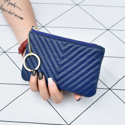 Γυναικείο μικρό πορτοφόλι από μαλακό οικολογικό δέρμα με φερμουάρ