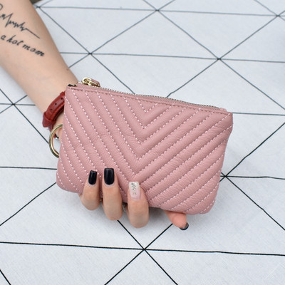 Γυναικείο μικρό πορτοφόλι από μαλακό οικολογικό δέρμα με φερμουάρ